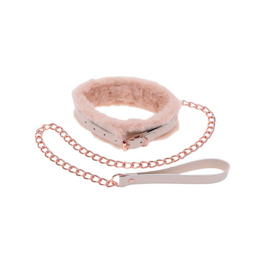 Peaches 'n CreaMe Fur Collar & Leash