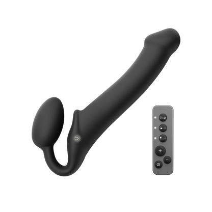 Bendable Vibrating Strapless Strap-On
